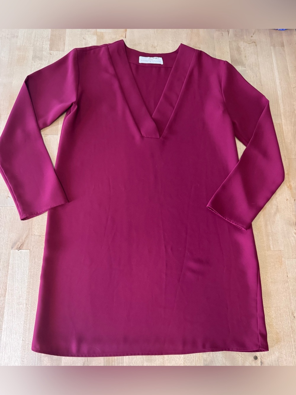 Amanda Uprichard Fuchsia v neck tunic Dress - Picture 1 of 9